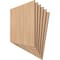 Ekena Millwork 15 3/4W x 15 3/4H x 1/4T Wood Hobby Boards, Hickory, 6PK HBW16X16X250BHI - alternate 3